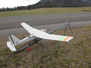 ランチャーに装着した無人航空機イメージ