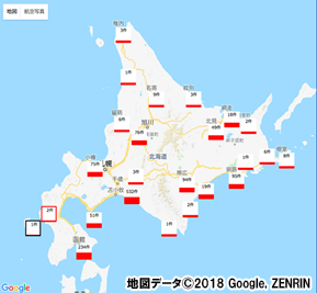 災害状況要約システムD-SUMMで確認した平成30年北海道胆振東部地震での停電状況