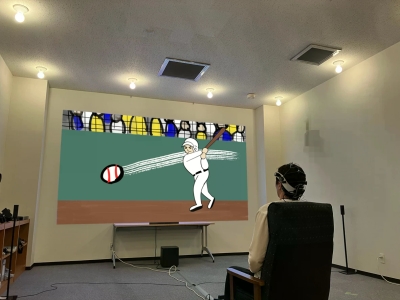野球ゲーム動画視聴時の脳波計測実験