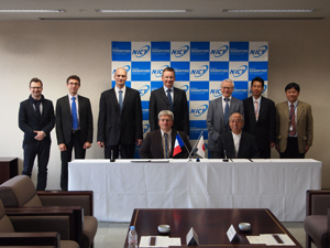 Participants at the signing ceremony