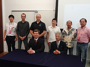 Participants at the signing ceremony