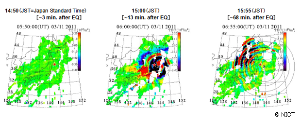 Figure 2: TEC variations derived using GEONET Figure 2: TEC variations derived using GEONET