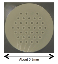 Cross-section image of 36-core multimode fiber