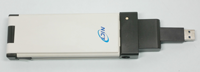 Figure 2 Prototyped card-type communication device by implementation of the baseband IC. Figure 2 Prototyped card-type communication device by implementation of the baseband IC.