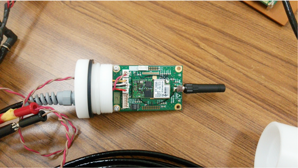 Fig. 3  Configurations of the buoy: (c) Wi-SUN radio device