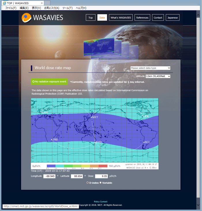 Figure 4: Website of WASAVIES