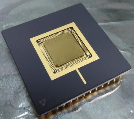 Figure 4 On-chip trap manufactured by the NICT Figure 4 On-chip trap manufactured by the NICT
