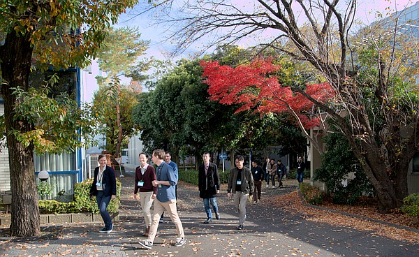 Walking to lunch across NICT's campus Walking to lunch across NICT's campus