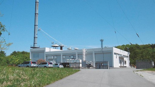 A photograph of the Standard time and Frequency transmission station building