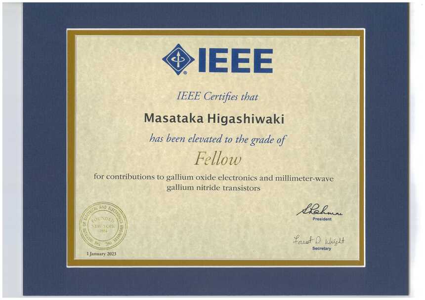 IEEE Fellow Certificate