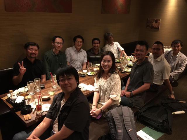 2015 Raviさん、綿引さん、湯田さん歓迎会