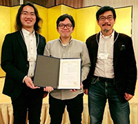 左から遠峰 隆史 研究技術員、津田 侑 研究員、金谷 延幸 主任研究員