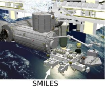 国際宇宙ステーションの日本実験棟「きぼう」に設置された「SMILES」 国際宇宙ステーションの日本実験棟「きぼう」に設置された「SMILES」