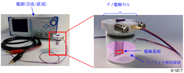 図1 ナノ電解セルと電極基板