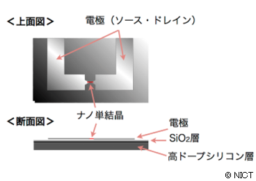 図5 ナノ電解法によるナノデバイス作製の例