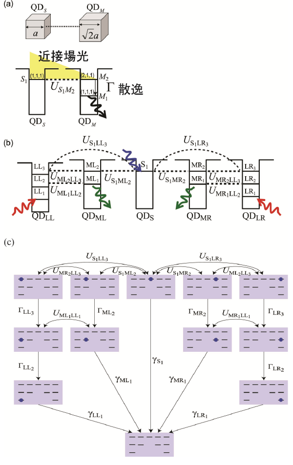 図1　QDM (QD-based Decision Maker) の模式図と状態遷移図