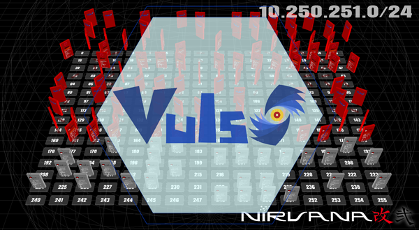 図1 NIRVANA改弐とVulsの連動による組織内の緊急フルスキャン