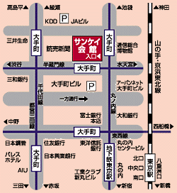 図 サンケイ会館案内図