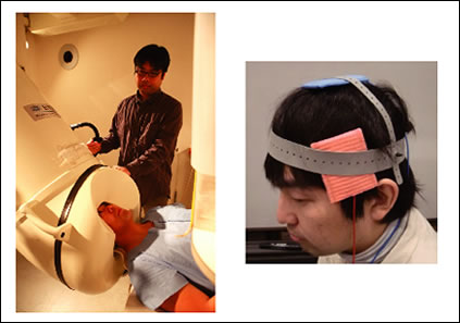 図2●脳磁場計測装置（左）と経頭蓋直流刺激装置（右）